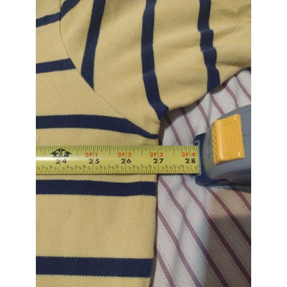 Polo Ralph Lauren Polo Shirt Mens 2XB Yellow and Blue Striped Big 2X Polo - Picture 12 of 13